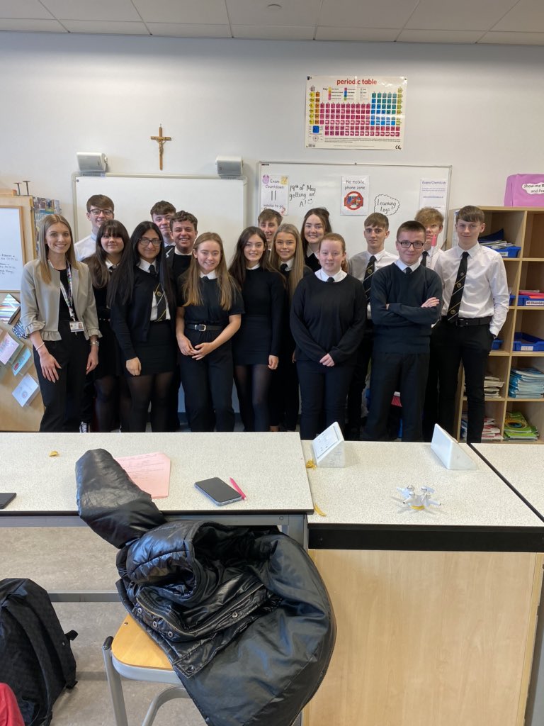 StMattsScience's tweet photo. Smiles all round for Miss Hallโs Higher class who have officially finished the course โ
11 weeks tomorrow until the exam! A Microsoft Team has been set up through Glow for revision purposes. Pupils now have the app downloaded to access resources online ๐ฑ๐ป #letsgetrevising https://t.co/hcktrHZ4gy