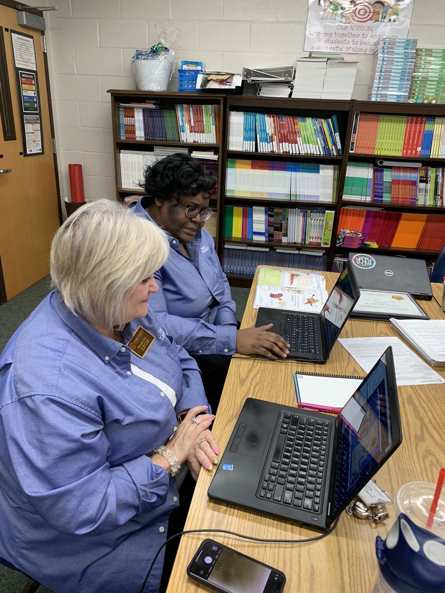 SandersES1's tweet photo. Our Academic Coaches @kath_bender &amp; @laine3kat had so much fun reading #thebadseed and #thecoolbeans for #RAACobb reaching hundreds of students across @CobbSchools this morning! Thank you to @REDye2013 and #cobbintech for making this happen! #ReadAcrossAmericaDay https://t.co/byhN1HPICd