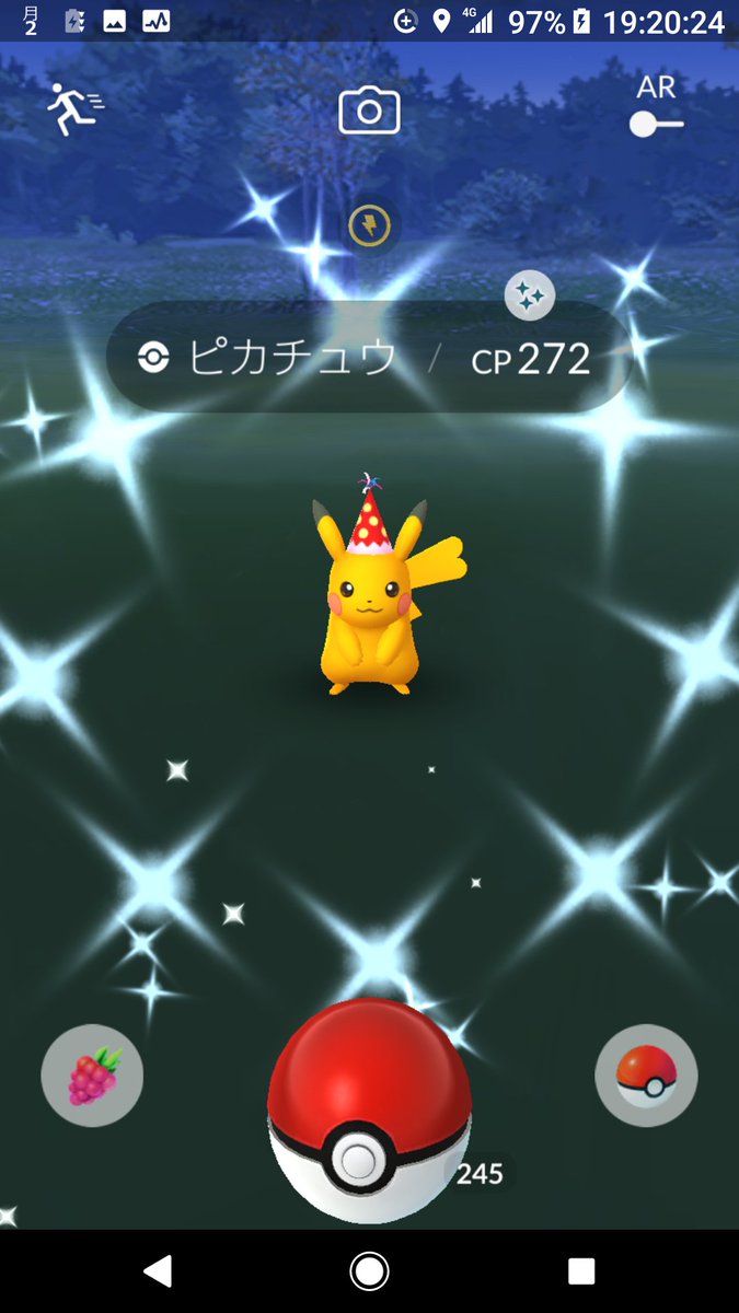 色違い帽子ピカチュウ