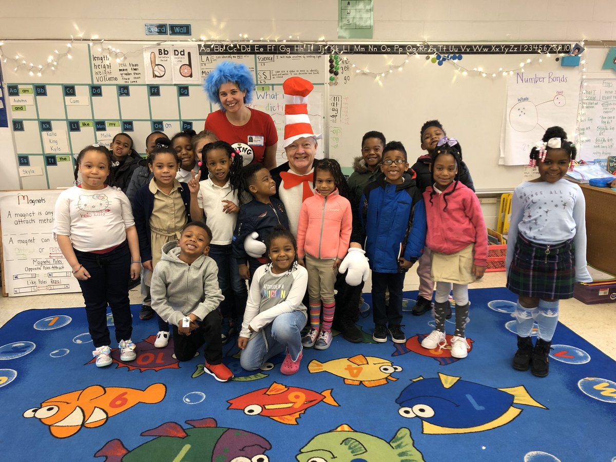 Happy Birthday, Dr. Seuss! So many fun books read to us this morning! @ChimborazoES <a href="/RPS_Schools/">Richmond Public Schools</a>