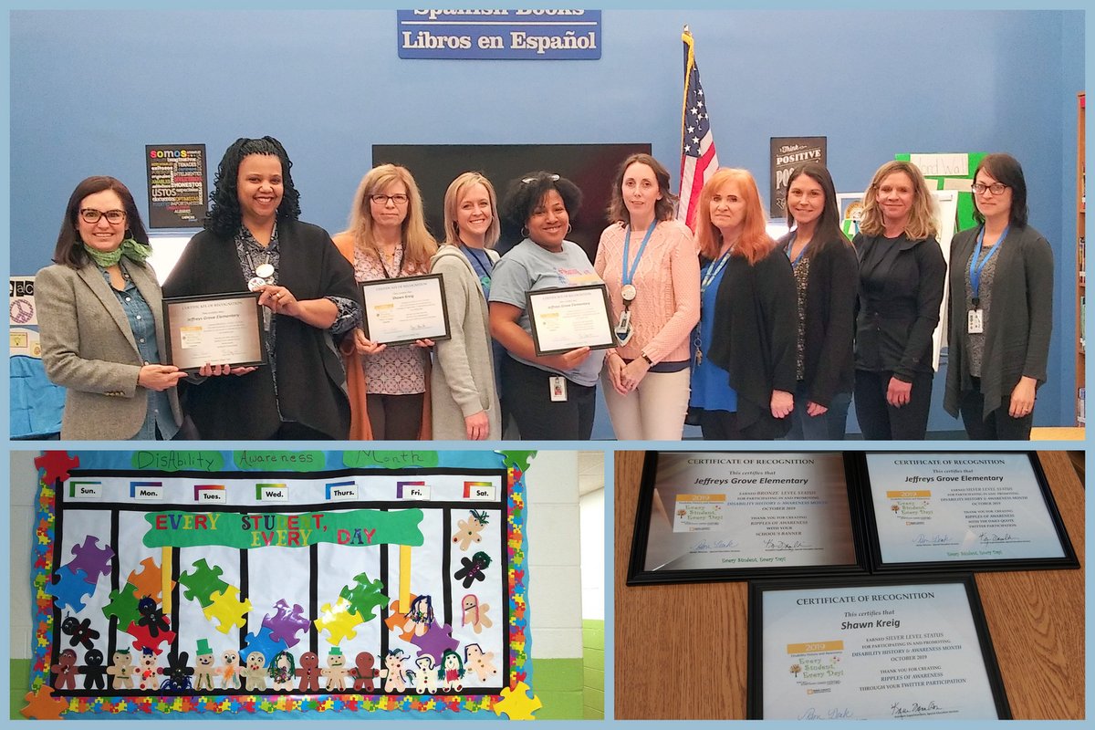 📣😊THE <a href="/WCPSS/">Wake County Public School System</a> #EveryStudentEveryDay DHAM AWARDS TOUR IS HERE!😊CONGRATS <a href="/JeffreysGroveES/">Jeffreys Grove Elem</a> for winning the #2019DHAM BRONZE BANNER AWARD🥉&amp; SILVER DAILY QUOTES AWARD 🥈in our TWITTER Campaign👏CONGRATS, Shawn Kreig, WINNER of the SILVER AWARD🥈as a Top Individual DHAM Tweeter👏😊