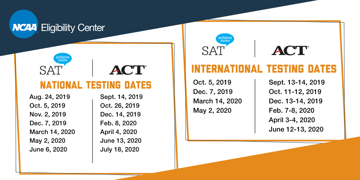 ncaaec's tweet photo. Every time you register for the #SAT or #ACT exam, use code 9️⃣9️⃣9️⃣9️⃣ to send your scores directly to us.

@ACTStudent Registration: https://t.co/AjQ3lYtsN0
@OfficialSAT Registration: https://t.co/Y1O6LoAuV2

#CollegeBound #StudentAthlete https://t.co/7hbrxmHg8B