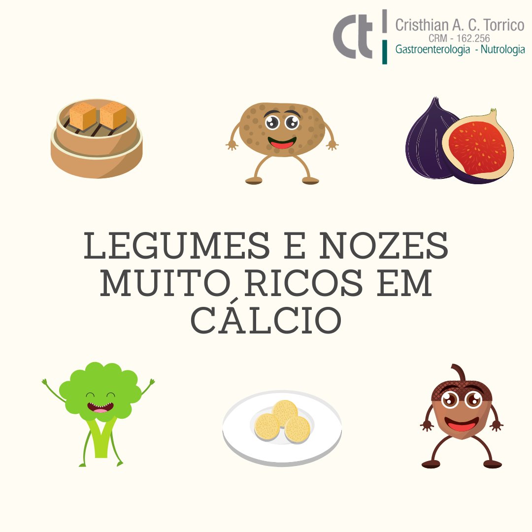 DrACTorrico's tweet photo. O #cálcio necessário pode ser obtido exclusivamente a partir de vegetais. #Legumes e #nozes são boas fontes desse mineral. Se você garantir sua presença na dieta, receberá todo o mineral necessário.
#Nutrologia #Gastroenterologia #CuidadosPaliativos #Saúde #Sáudavel #DrACTorrico https://t.co/jpSjC4QuAH