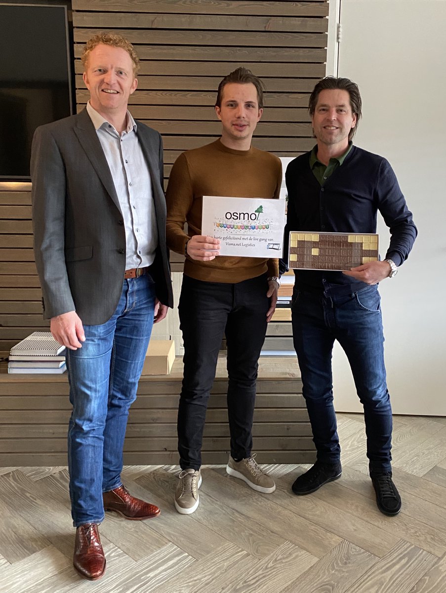 Gefeliciteerd Osmo Nederland BV met de live-gang van #Visma.net #Logistics.
De implementatie is voorspoedig verlopen door goede samenwerking, maar zeker ook door de effort die Maick Schuuring in Visma.net en Online Academy heeft gestoken.
Geniet vd #chocotelegram