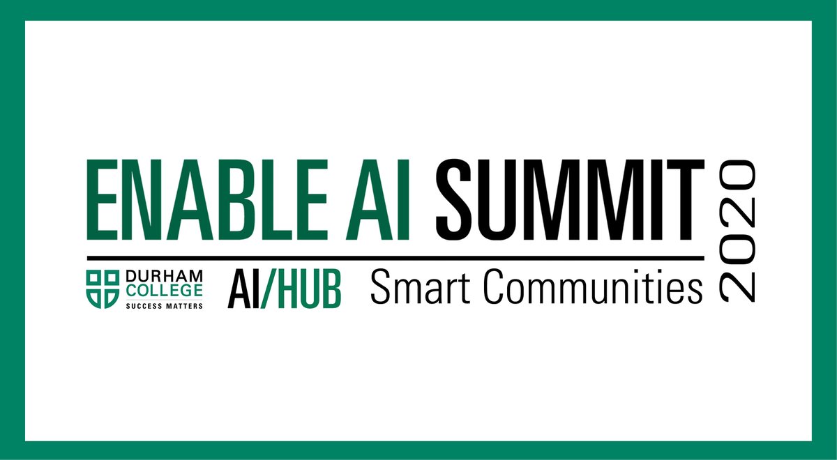 TheAIHub's tweet photo. Happy Monday! Have you registered for #EnableAI Summit 2020 yet? Secure your spot at https://t.co/WzU2GSGG8i The agenda will be released shortly. Stay tuned! @durhamcollege #DCProud https://t.co/sTCwEuREze