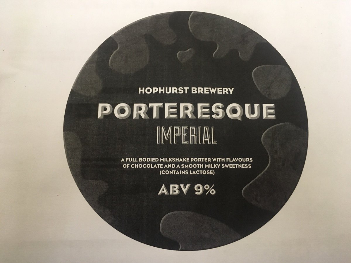 Our first big beer will be launched and making its first outing in keg at <a href="/WiganBeerFest/">Wigan Beer Festival</a> . It’s our Imperial version of Porteresque. Can’t wait, it’s gonna be bangin!