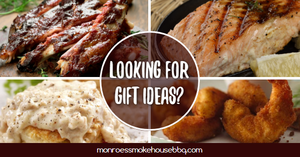 No need to cook for your special someone, just get a gift card to Monroe's Smokehouse Beach Blvd and we'll do the cooking for you!