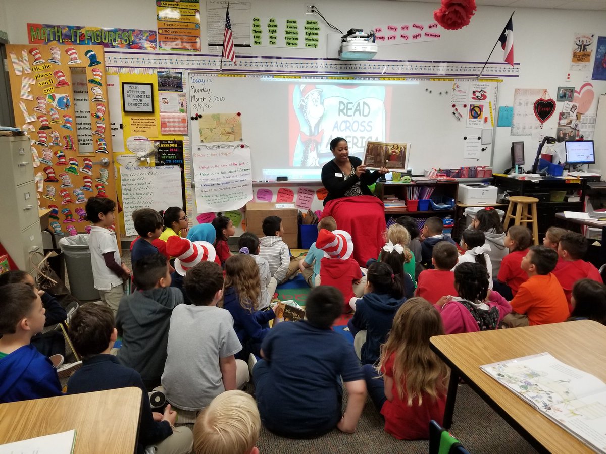 2ndKeene's tweet photo. #readacrossamericaday was a huge success this morning! Thank you @StarkPrincipal @PECoachT @caplin_alan and Mrs. Ahley Brown from central office for reading to us this morning! We can't wait to see what the afternoon holds! So many great books to read and enjoy! #celebratestark https://t.co/2AxJ52KTSU