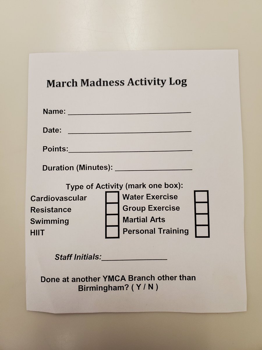 Welcome to the first week of our annual #MarchFitnessChallenge!  Check out our event on FB for details and inquire at the Welcome Center if you are interested in joining.  Le'ts get it #BhamFam! #MarchFitnessMonday  

facebook.com/events/1953399…