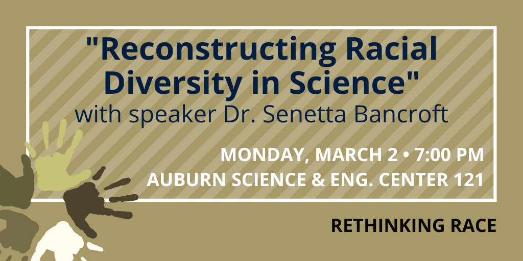 uakron's tweet photo. Join us TONIGHT for a #RethinkingRace guest speaker. Dr. Bancroft (@SIUC) will discuss her research in science education for traditionally-underserved student populations.
Full calendar of Rethinking Race events here: https://t.co/akCq03x10R https://t.co/w0JiYsDbnK