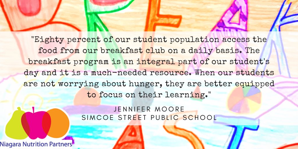 NNPNiagara's tweet photo. We think this says it all! When students don’t have to worry about hunger, they can focus on their learning. #food4fuel #breakfastclub #schoolnutritionprogram #healthysncks #happykids #niagaranutritionpartners https://t.co/JjwgKpSiUi