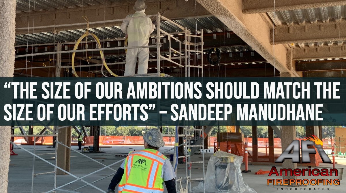 AFireproofing's tweet photo. #MONDAYMOTIVATION Have an awesome week everyone! 🔥🔥
.
.
 #LetsGetThisBread #AmericanFireproofing #ClockingIn #Fireproofing #MotivationMonday #fireproof #sprayedthermal #construction #constructionlife #dailyconstruction #wordsofwisdom https://t.co/hwr09z2ts1