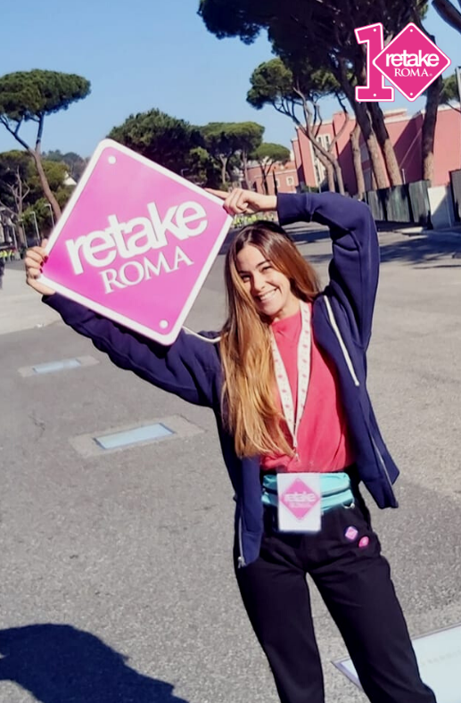 Retake_Roma's tweet photo. Il sorriso di @alealfaro89, il cielo di Roma, i colori di Retake. Cosa volere di più? #IoSonoRetake https://t.co/2JGoGxF4Jx