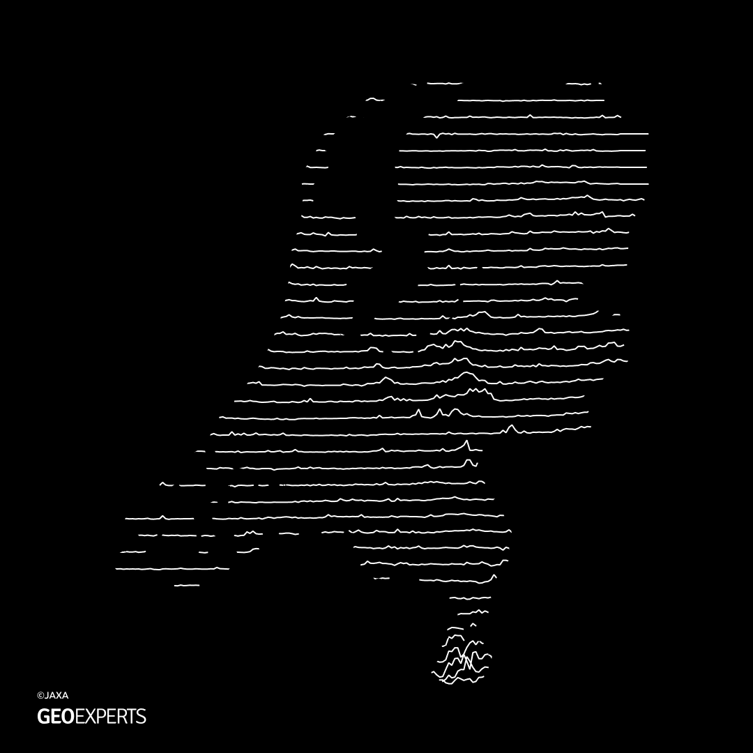 GeoExpertsBV's tweet image. De hoogtekaart van #Nederland. Deze is gemaakt met de geometry generator in #QGIS. 
We hebben ons laten inspireren door de albumhoes van Unknown Pleasures (1979), het debuutalbum van Joy Division.
Duidelijk is te zien dat Nederland niet helemaal plat is 😉
linkedin.com/feed/update/ur…
