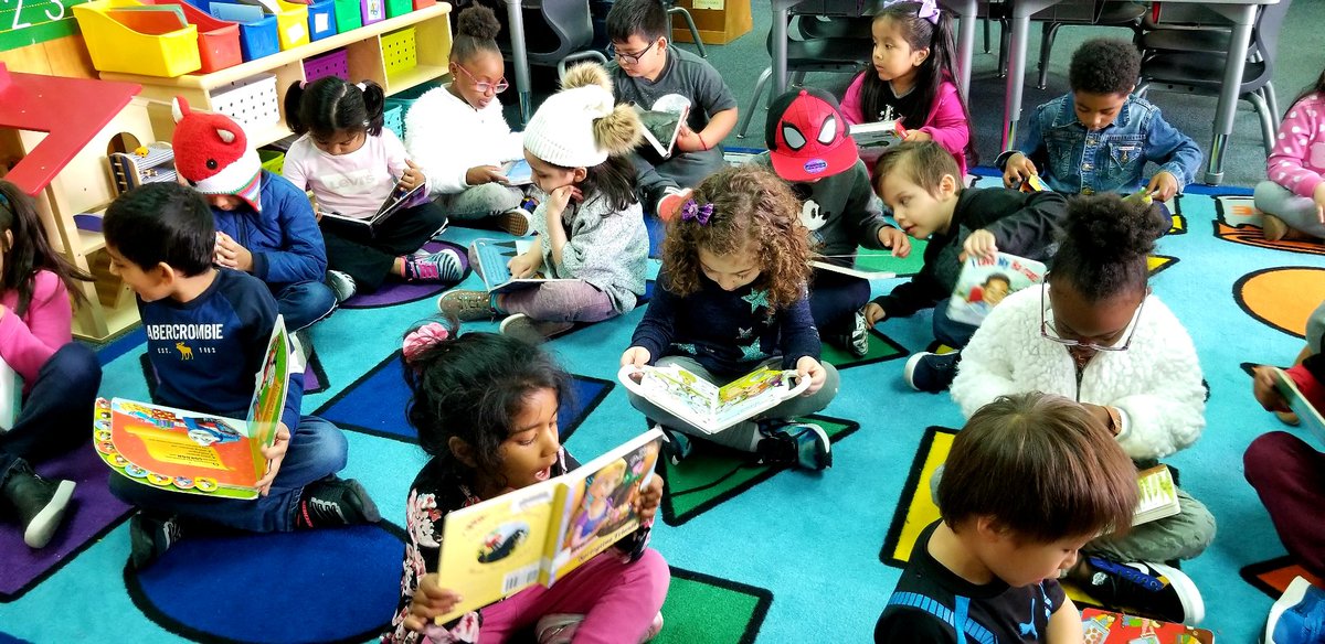 Pre-k is working hard to become good readers! #ReadAcrossAmerica #readingreadiness