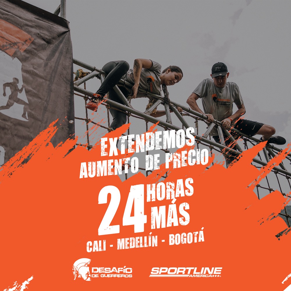 Empecemos la semana con buenas noticias. Aprovecha porque extendimos el aumento de precios hasta las 24h de hoy ¡CORRE a asegurar el tuyo! #FelizLunes #CarrerasdeObstáculos #DesafíodeGuerreros
