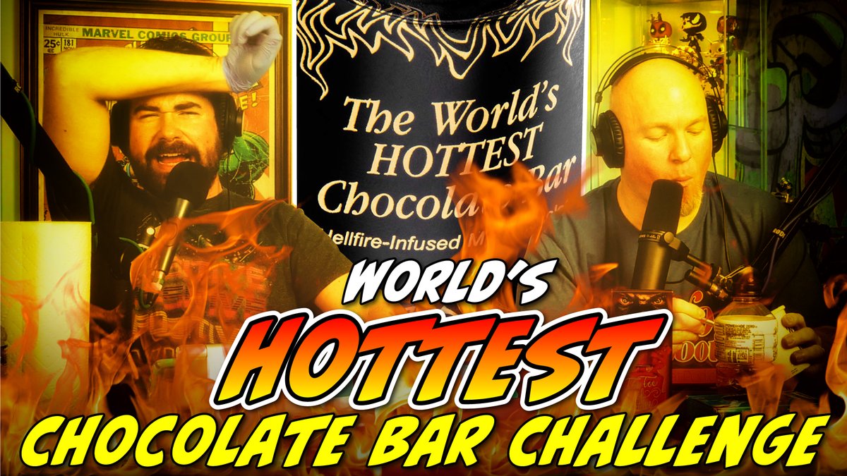 It's HERE!

The WORLD'S HOTTEST CHOCOLATE bar challenge!

Watch on YouTube:
youtu.be/iFr2re8IG_A

Listen on Apple Podcasts:
podcasts.apple.com/us/podcast/fre…