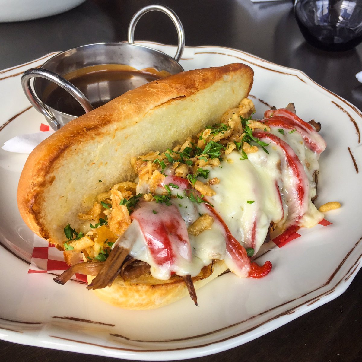2DoorsDownhfx's tweet photo. Lunch Specials week of March 2, 2020! Beef Dip w/Braised Brisket. $14. Beef Chili &amp; Rice Bowl! $15. Lunch 11:30 am - 2:30 pm, Monday to Friday. #lunch #bowl #sandwich #beef #brisket #chili #tortillacrisps #Halifax #downtown #downtownhfx https://t.co/4jo8w2NrN4
