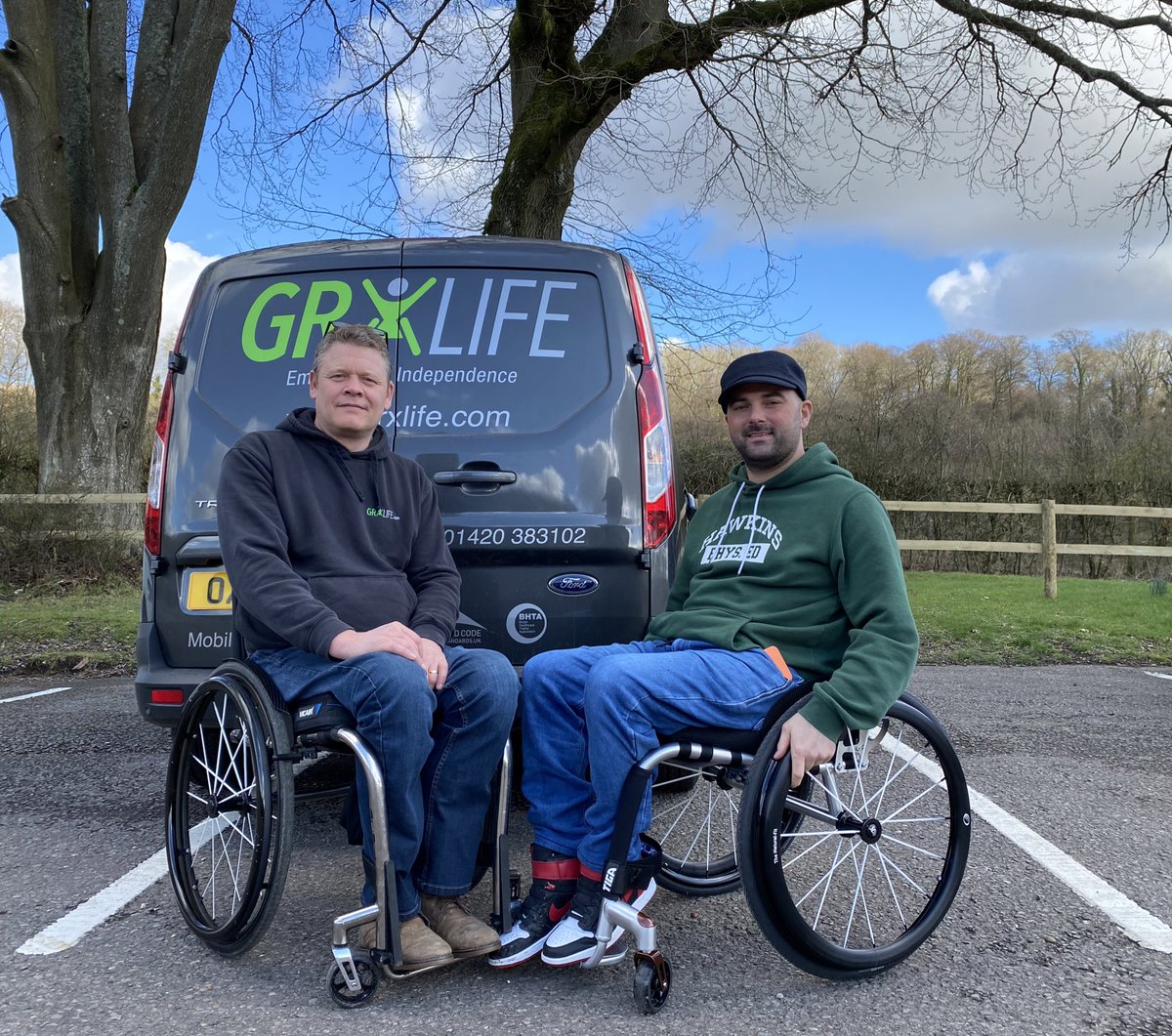 grx_life's tweet photo. First handover of the week done...so we’re off to a great start! Wishing James all the luck with his new @RGKWheelchairs Tiga Sub4 and @TrirideUK Special Compact Allroad model ☺️ https://t.co/r73CXVJ0vU