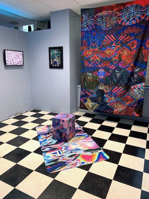lovidlovid's tweet photo. Sneak Peek of Metacognition at @SPRINGBREAKshow opening tomorrow ! co-curated with #robinkang RM 1150 https://t.co/kGaYC8SX0G
#nycart #springbreakartshownyc #craftandtechnology #artistscurators @AmbreKelly @goristories #weaving #tapestry #videoart https://t.co/MjXxuXlZU6
