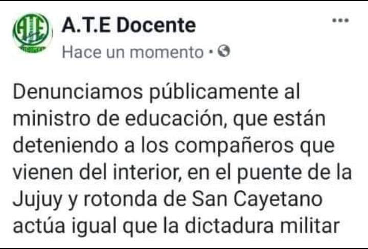 GelsiCony's tweet image. Queda en evidencia la capacidad del Gobernador #Manzur y del Ministro de Seguridad #Maley para combatir la inseguridad en la provincia y velar por la vida de los tucumanos cuando en lugar de detener a los delincuentes, detienen a los docentes

#ImpresentablesEsPoco
#MaleyRenunciá