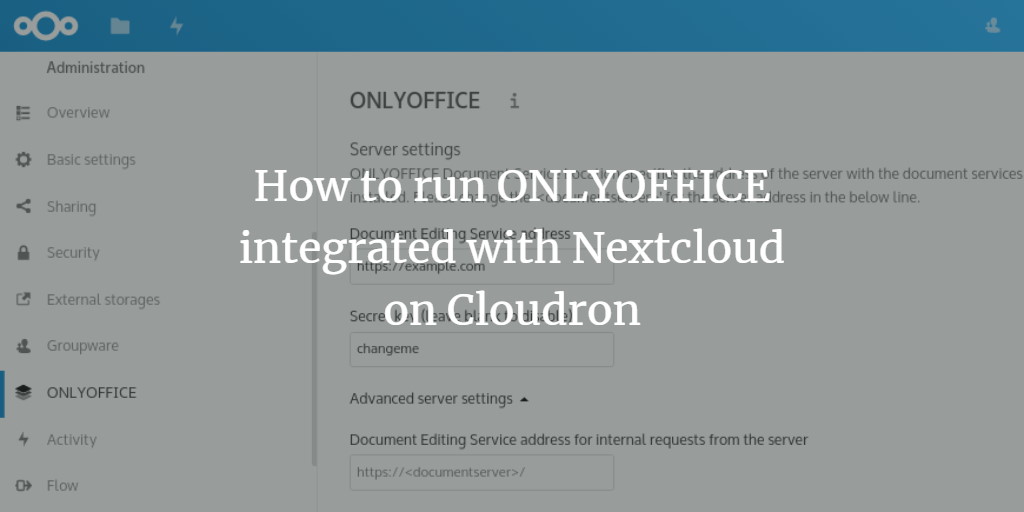 howtoforgecom's tweet photo. How to run #ONLYOFFICE integrated with #Nextcloud on #Cloudron. https://t.co/17cqA3A61x via @howtoforgecom https://t.co/RxpOeaqdpe