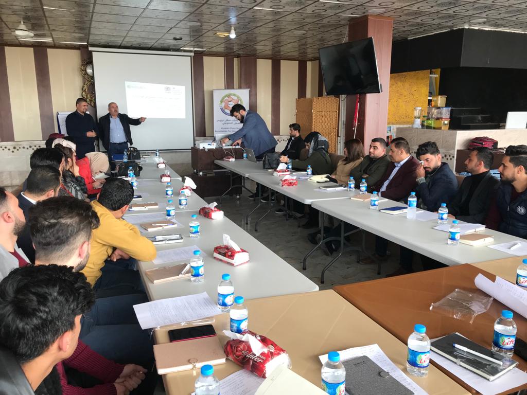 integrity_UK's tweet photo. Our team organised and delivered a two-day training in #Bartella, #Nineveh Plains as part of our #SynergyHub programme, which aims to streamline civil society efforts in northern #Iraq.
On day one attendees were trained on on gender-based violence and ethno-sectarian violence https://t.co/UIlN9xHmBI