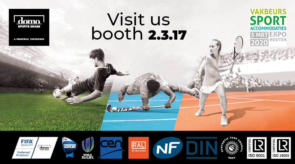 Domo® Sports Grass (@domosportsgrass) on Twitter photo Visit us during <a href="/VB_Sportacc/">Vakbeurs Sportaccommodaties</a> at booth 2.3.17 and discover our latest innovations. Our team will explain you how our products improve air quality, reduce the spread of infill and optimise water consumption.
domosportsgrass.com/en/events/trad…
#artificialgrass #pureti Visit us during <a href="/VB_Sportacc/">Vakbeurs Sportaccommodaties</a> at booth 2.3.17 and discover our latest innovations. Our team will explain you how our products improve air quality, reduce the spread of infill and optimise water consumption.
domosportsgrass.com/en/events/trad…
#artificialgrass #pureti