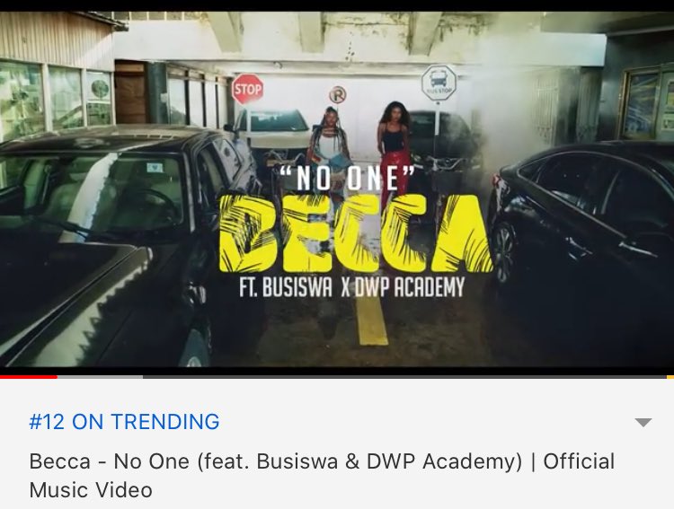 beccafrica's tweet photo. Trending #12 on YouTube #NoOne #NoOnebyBecca 🇬🇭🇿🇦

🔗🎥🔥 https://t.co/27737PzBnH https://t.co/iI0bHMVTWl