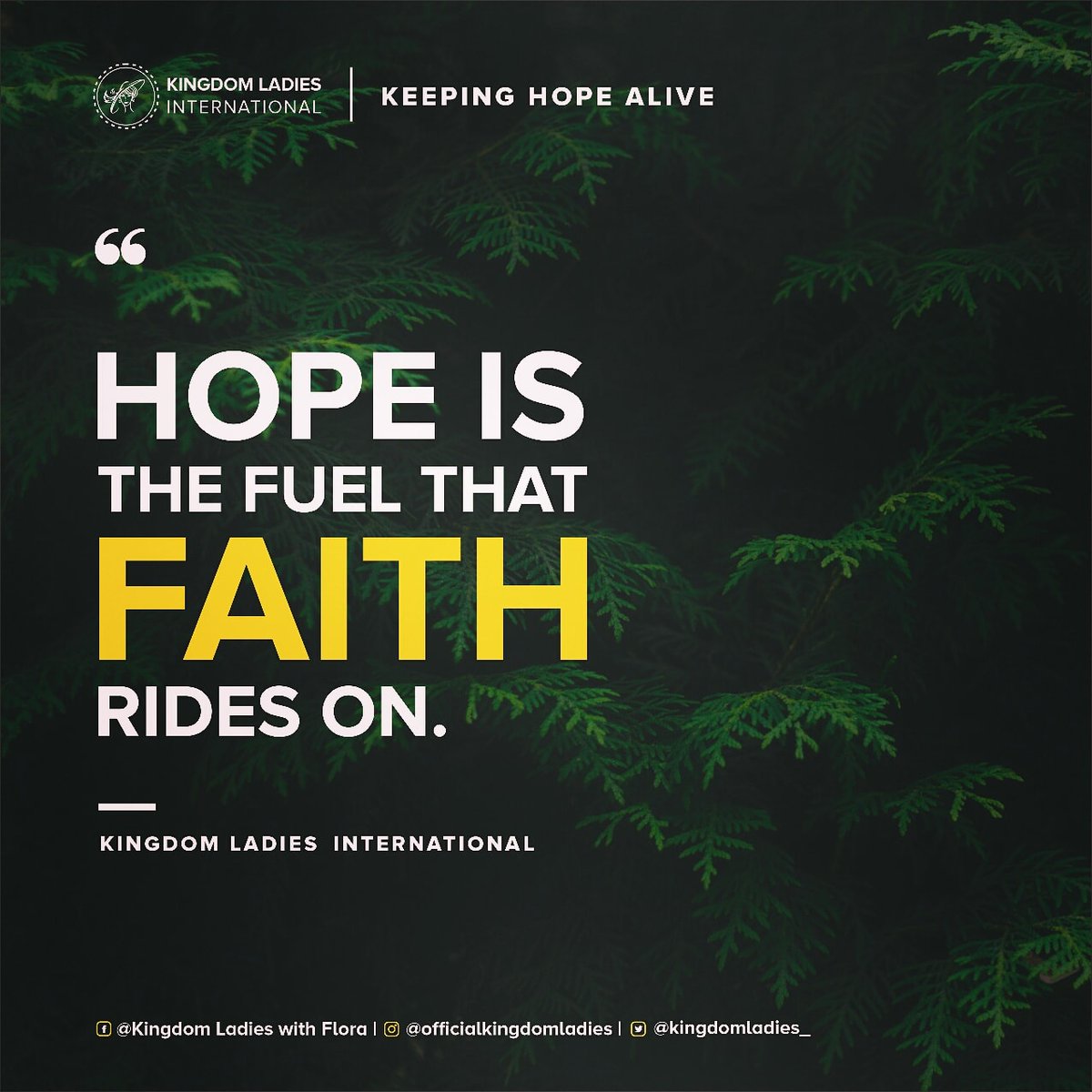 KingdomLadies_'s tweet photo. Keeping Hope Alive 😇
.
.
#kingdomladies #loveredefined #kingdomladieswithflora #kli #hope #hopeful #faith #nevergiveup #neverstopexploring #never #NEVERQUIT #hopealive #life #grace #keepgoing  #keepmovingforward #keeppushing #keepsmiling #keepmoving #keepgrinding #keephopealive https://t.co/ublKltBmYI
