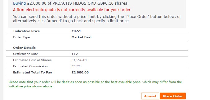 Borg74's tweet photo. #phd #proactis you can buy £1500 but anything more than that its at NT .... This is a stock i am holding not for technical reasons but for an offer play. https://t.co/wua4eIuyhn