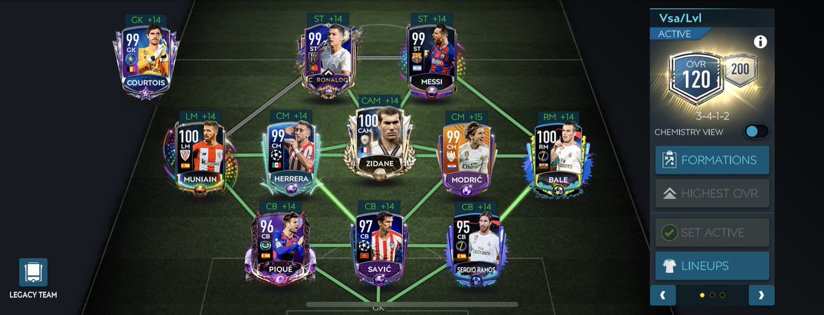 Squad update after the new perks that were added and some trashy events that passed by. Cards quite outdated. Need 20 plus chem cards soon.  #FifaMobile20