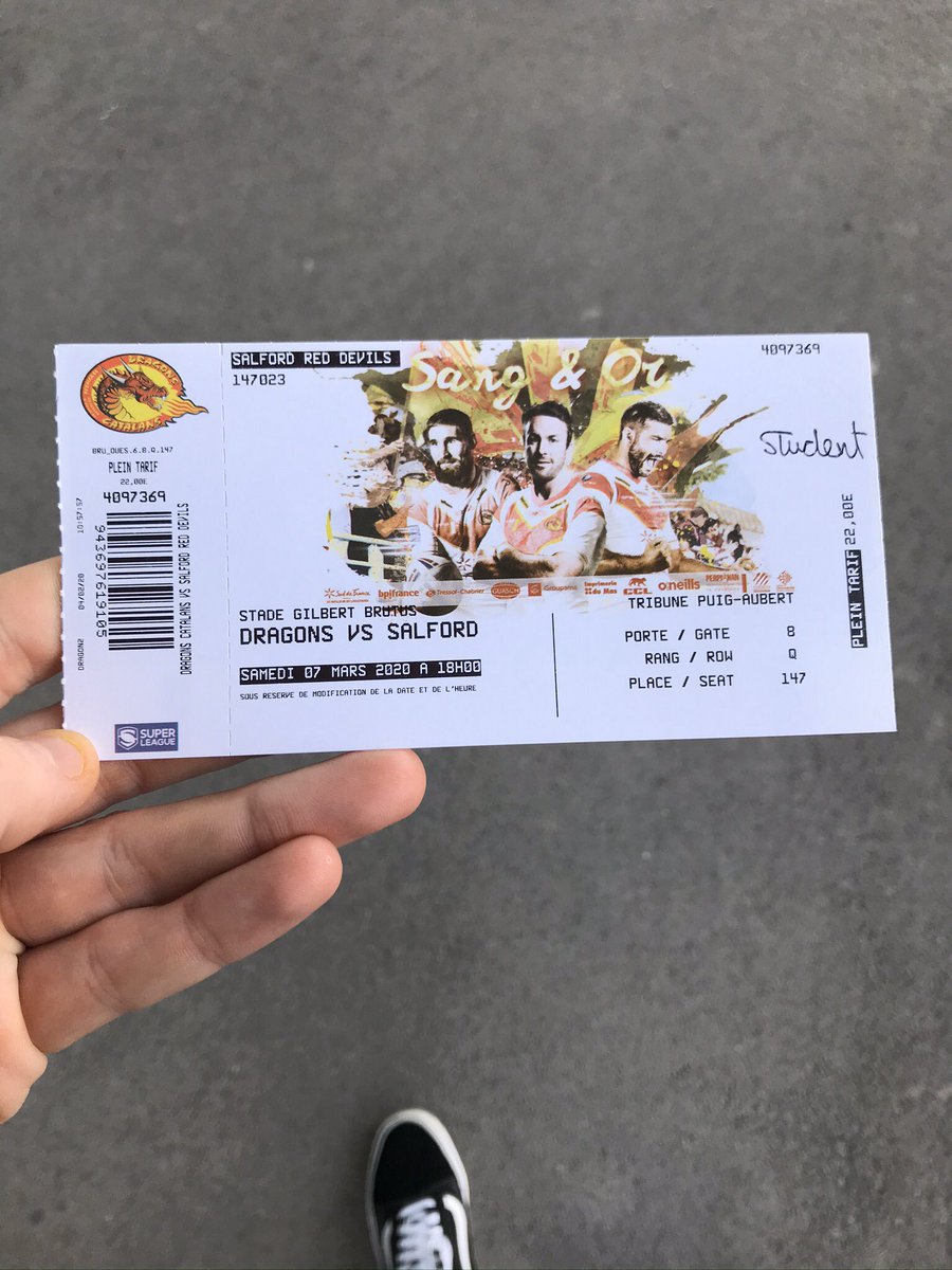 Tickets collected for Catalan away 👹🏉
