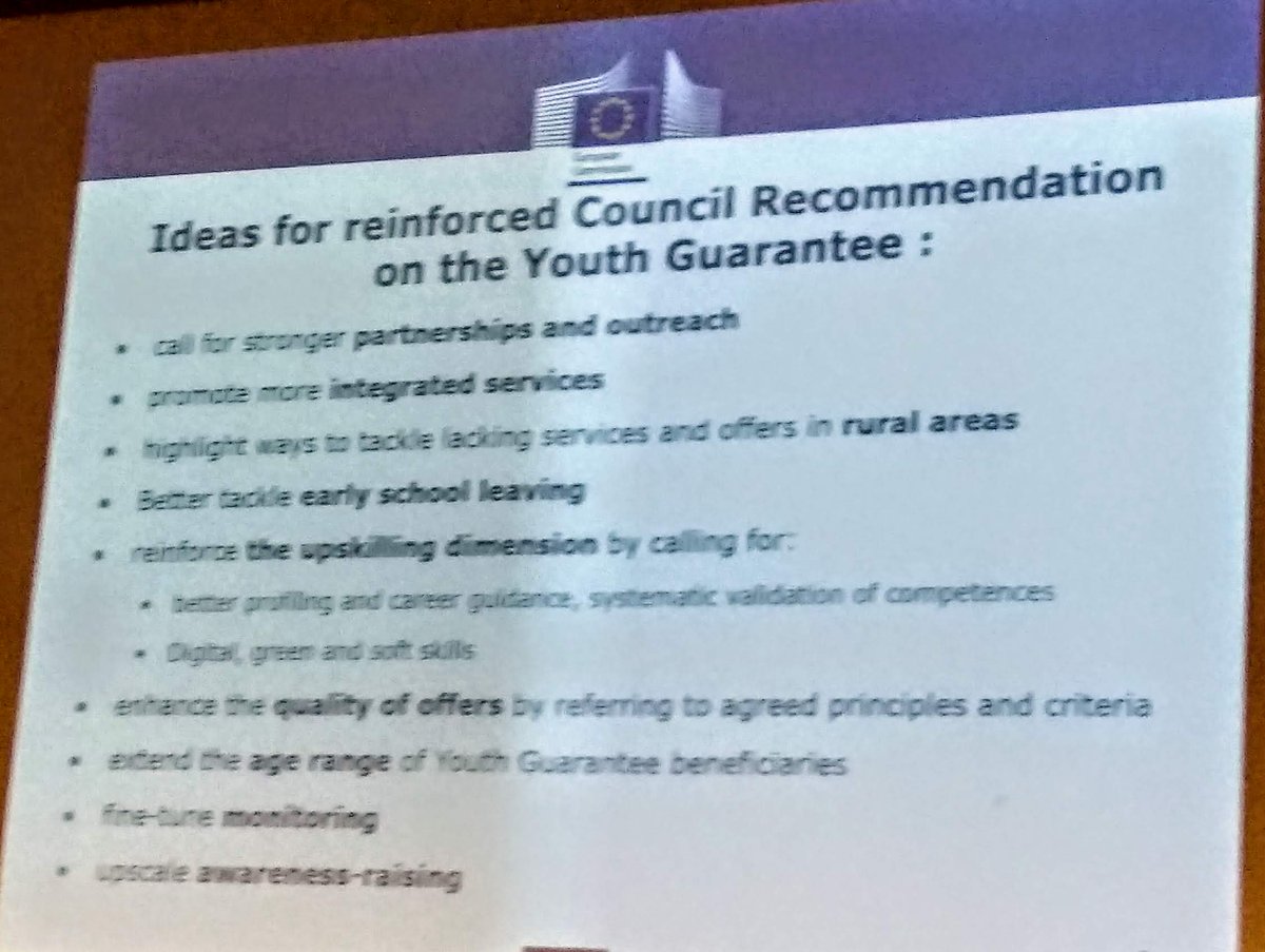 How to reinforce the #youthguarantee? Today we are contributing in the structured dialogue of @EU_Social with civil society We advocate for focusing on disengaged young people and for a stronger collaboration with civil society in reaching out young people in #NEET situation