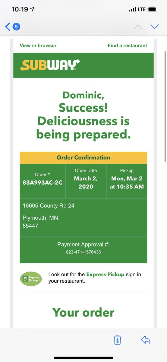 dominicramczyk's tweet photo. @SUBWAY Hi... I never actually ordered this. Can you please cancel/refund? https://t.co/inVx4TQo3v