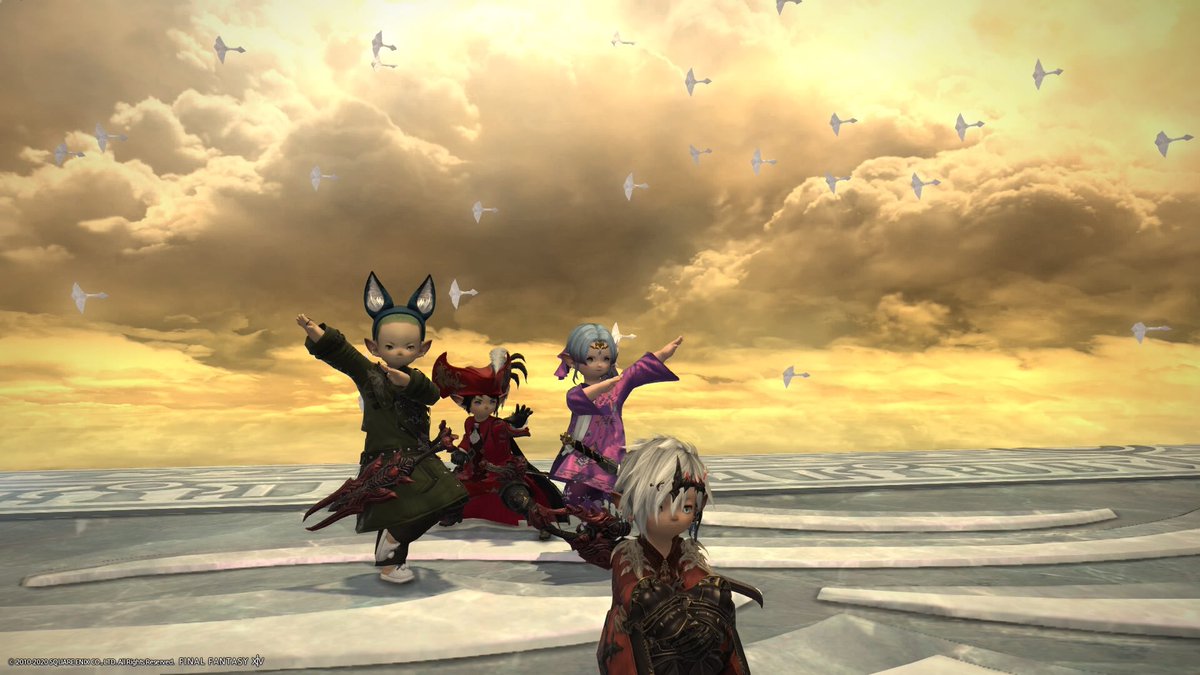 DomNasser's tweet photo. This is what a clear party should look like #ffxiv #lalapower https://t.co/BdisKWBzvP