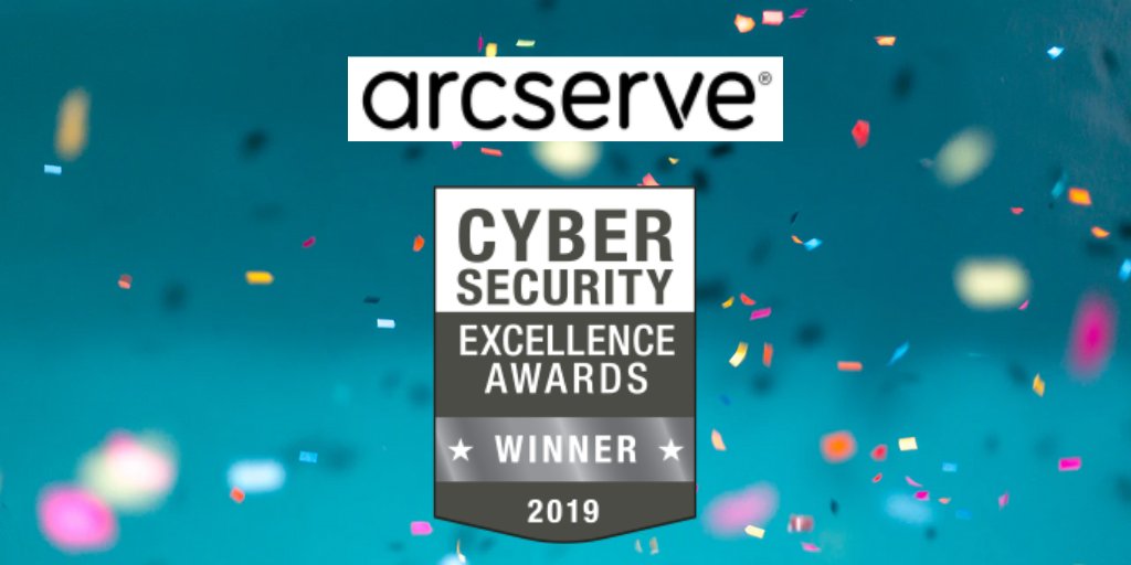 Arcserve's tweet photo. Have you heard? Arcserve Appliances secured by @Sophos took home silver for 'Best Ransomware Protection" in the 2020 Cybersecurity Excellence Awards! Read our blog to find out why https://t.co/Rwvc2WjYfM https://t.co/KbqewdXoNo