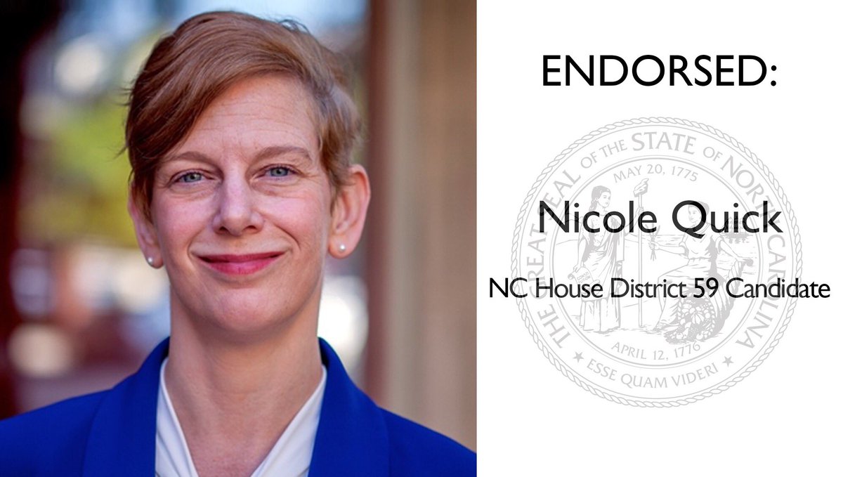 NoworNeverNC's tweet photo. Join us in supporting @QuickforNC 

She's running b/c she believes the interest of North Carolinians should come before the interests of corporate CEO’s &amp; shareholders.

https://t.co/lZCgqnUPsg

#ncpol #ncga #vote #2020Election #election #WomenInPolitics #strongwomen #beavoter https://t.co/u1F3Cfvxq6