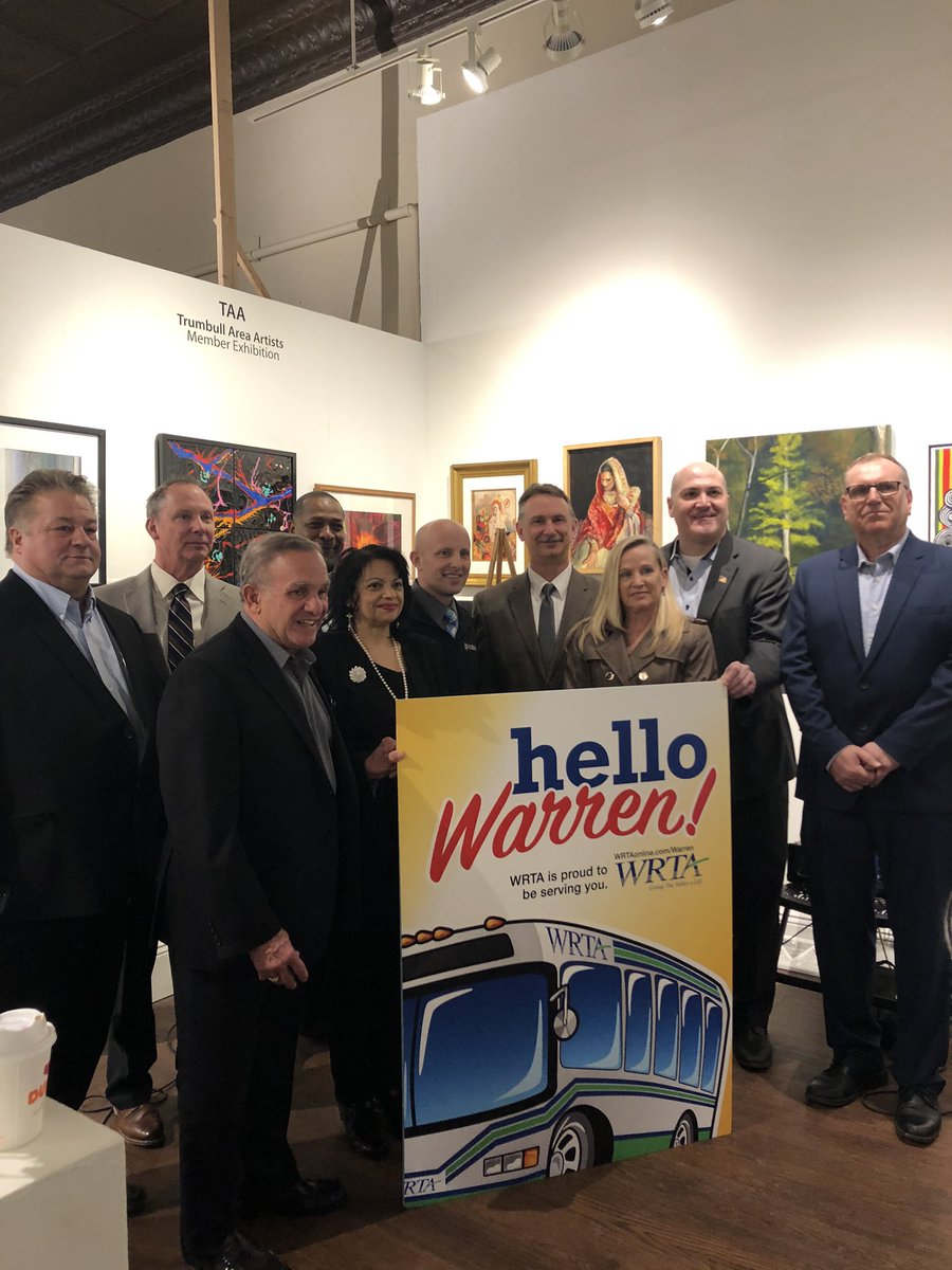 OHNeedsTransit's tweet photo. New transit service kicked off today in Trumbull County and @WarrenCityOhio thanks to @WRTAbus, @ODOT_Statewide and many other local partners. #publictransit #localmobility https://t.co/4hNOjzAYkE