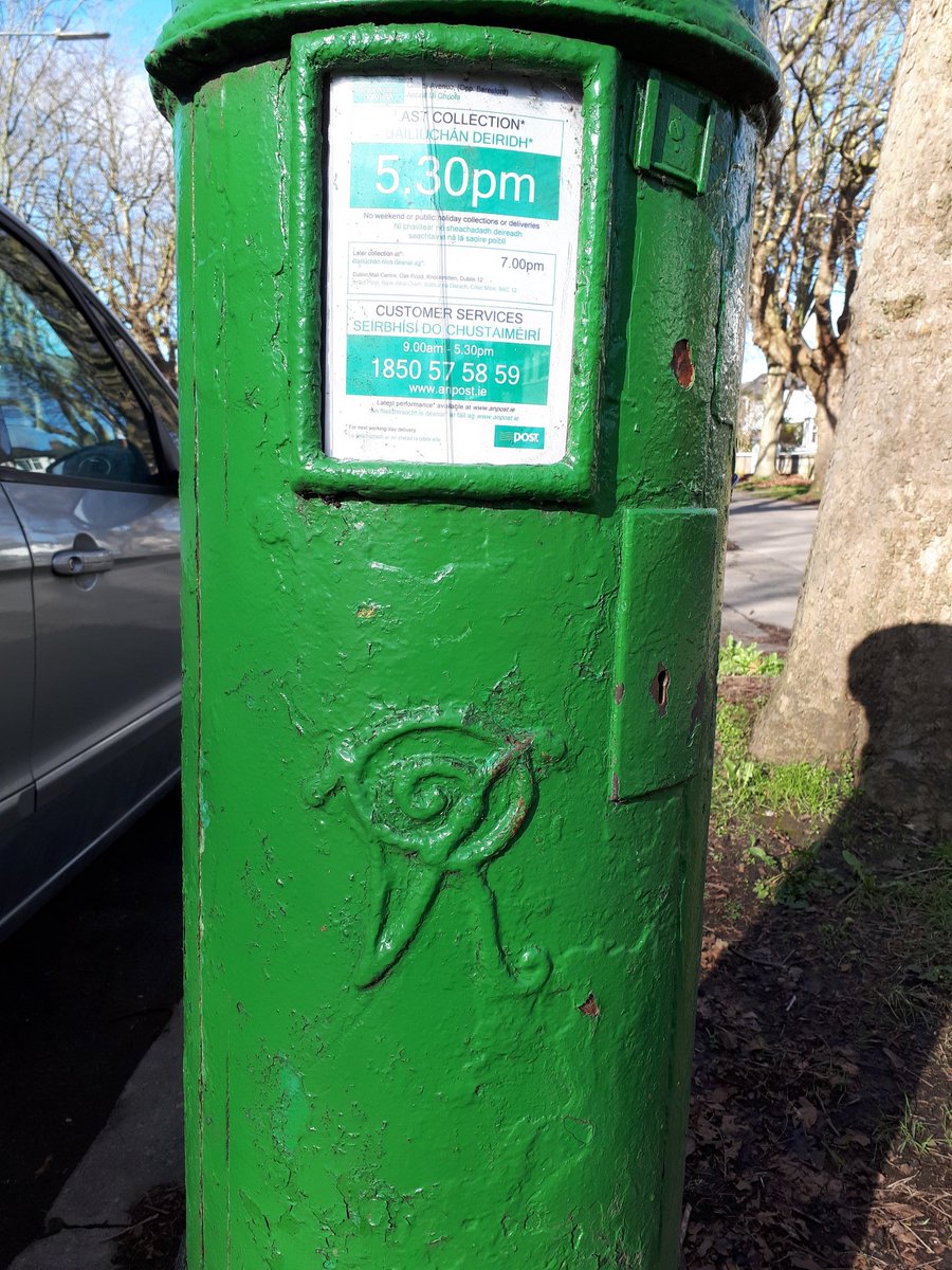 JimRyanWW's tweet photo. The things kids and teachers spot when they get out of the classroom! First an old P&amp;T marker, one of many on Griffith Ave between Mobhi Rd and Drumcondra. The other a Victorian post box between Drumcondra and Grace Pk. Rd. @RMcMnow @trionacheile @sandracaustin @SusanJPike https://t.co/bSwmOYSTsg