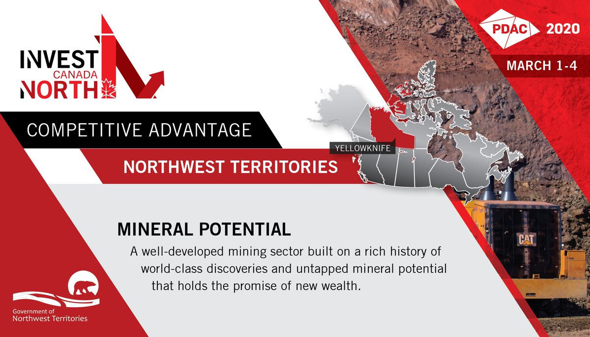 InvestCANorth's tweet photo. PARTNER HIGHLIGHT - Hon. @KatrinaNokleby @GNWT_ITI Shares the Competitive Advantages of Northwest Territories and reiterates their commitment to #NWTMining at #InvestCANorth #PDAC2020
@the_PDAC @CabinetComms @GCCanNor @MiningNorth @InvestYukon https://t.co/gxo79L0OI5