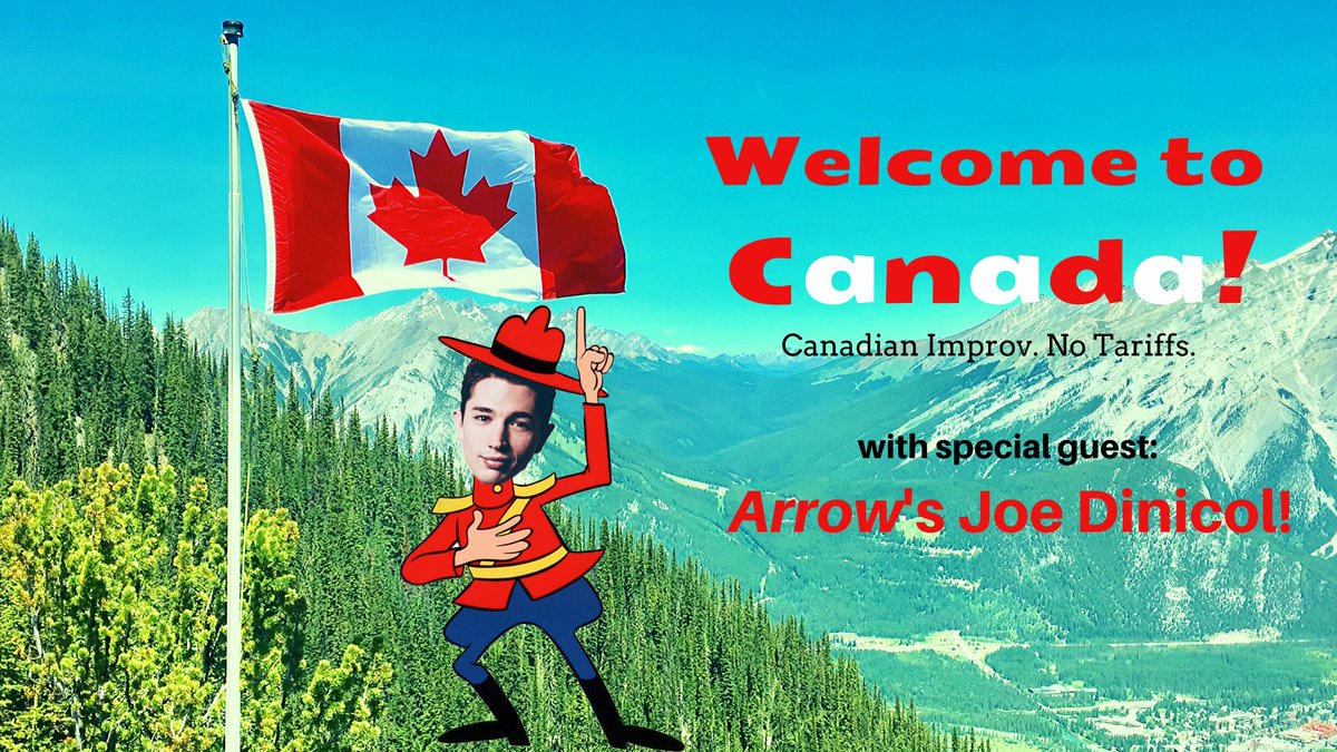 This Thursday!!!
<a href="/Arrow/">@Arrow</a> 's <a href="/JoeDinicol/">Joe Dinicol</a> will be joining the cast of Welcome to Canada! to share some of his stories and inspire some improv on stage at <a href="/SecondCityLA/">Second City LA</a> 
Be sure to book your tickets today at secondcity.com
Show starts at 8pm!
#improv #Arrow #Canadian #Comedy