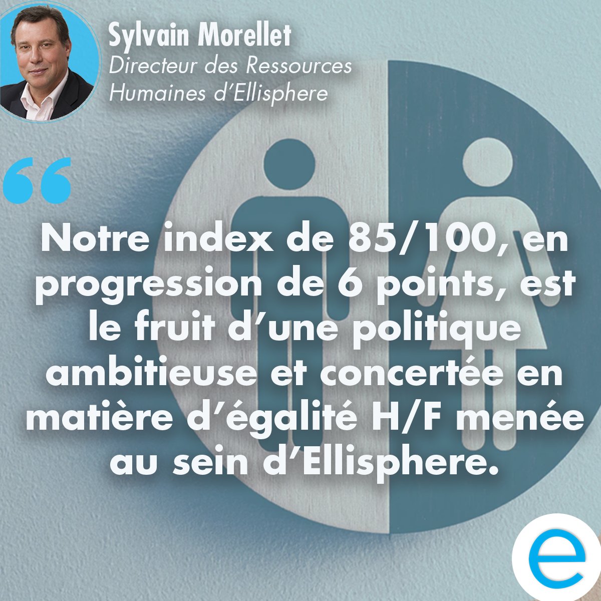 ellisphere's tweet photo. #ÉgalitéFemmeHomme
Cette année l’index d'#Ellisphere atteint les 85/100. Il traduit notre engagement et notre ambition en matière d'égalité Femme/Homme.
#diversité #égalité #RSE https://t.co/VLSxOxSb7C