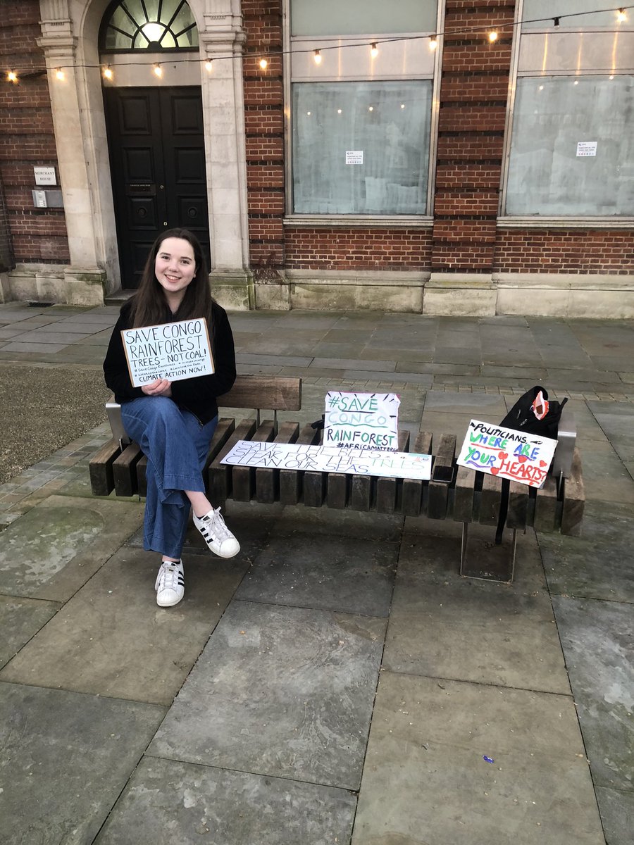 20) Lucy,  @lucylikestrees_, aged 15, is an English  #SaveCongoRainforest striker!