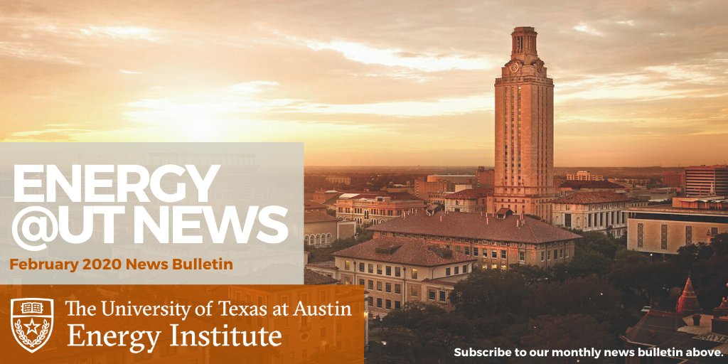 EnergyUT's tweet photo. ICYMI: Click here to read the February #EnergyatUT news bulletin, featuring #UTEnergyWeek2020 highlights, revolutionary new hydrogels, water reuse in fracking, Wall Street’s response to climate change & more. 📰 https://t.co/eQXY2dPwuk Subscribe for monthly updates! https://t.co/EkIBPgQqg0