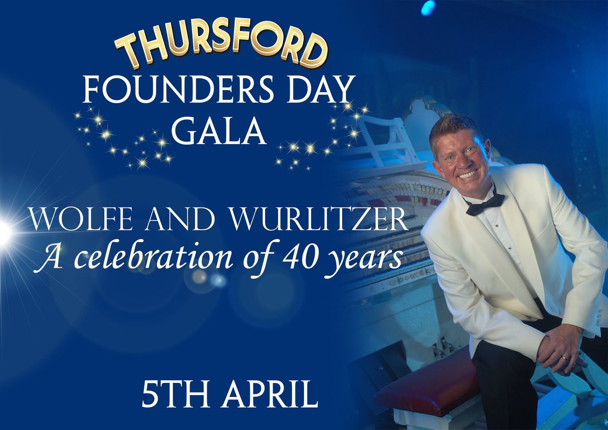 WolfeWurlitzer's tweet photo. Really looking forward to this year’s Founders Day @Thursford! Vintage Vehicles, Mechanical Organs and live steam! Also an extra show from me. Hope to see you there! https://t.co/OiUdZeWCTx