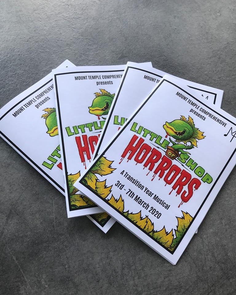 Programmes in from the printers! 
One more day to our musical !