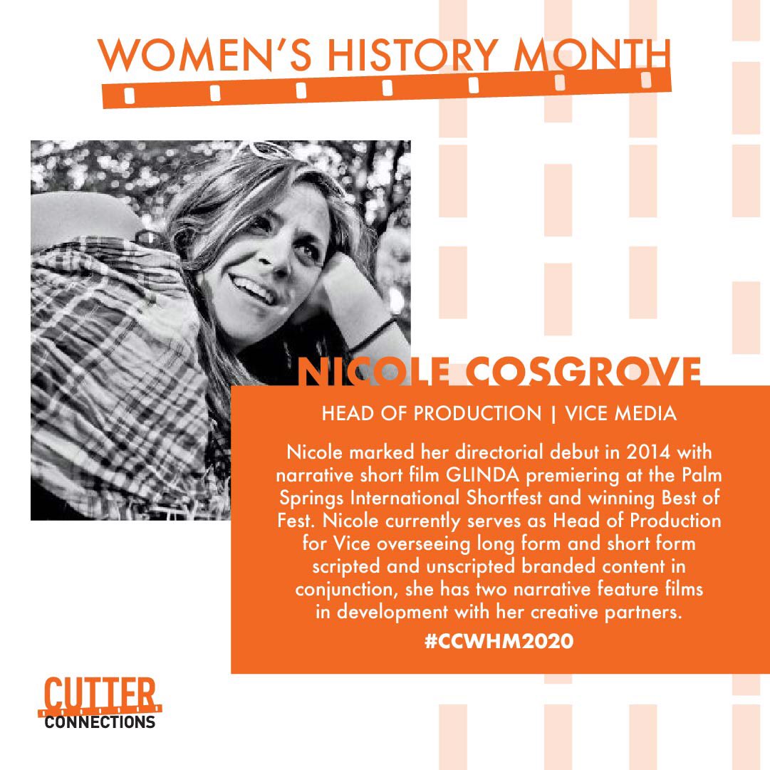 CutterConnect's tweet photo. Meet @Cozmogrove🧡Click Here ▶️ https://t.co/X12ovrHpKN and WATCH “Glinda” on Vimeo 👉https://t.co/BQ8ILvVaON
#womenwhoinspire #FemaleHeadofProduction #femaleproducer #femaledirector #cutterconnections #womenshistorymonth2020 #CCWHM2020 https://t.co/jONlTutzCO