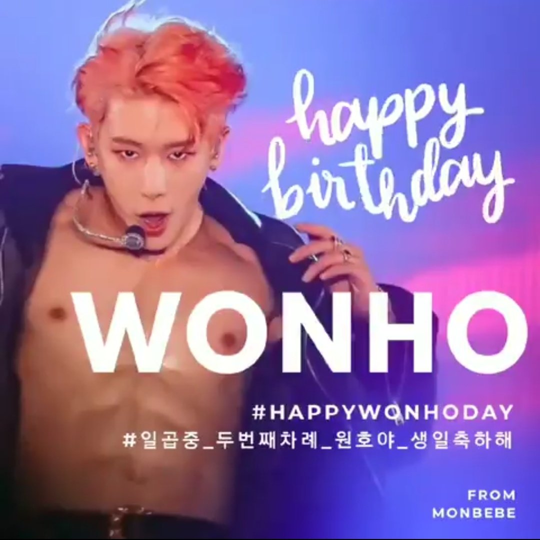 2020030112pm KST onwards225th Hashtags @OfficialMonstaX  @STARSHIPent  @Epic_Records  #HappyWonhoDay  #MiracleBornOn0301  #일곱중_두번째차례_원호야_생일축하해 (adapted from IM's rap in Jealousy; meaning: second from seven Wonho happy birthday; cr.  @warmbreeze93)443 off. pr. #