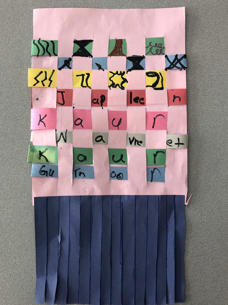 We have finally finished weaving our Kente Cloths. Thank you <a href="/Iannpower/">AnnettePower</a> for inspiring us! <a href="/DolsonPS/">Dolson Public School</a>
